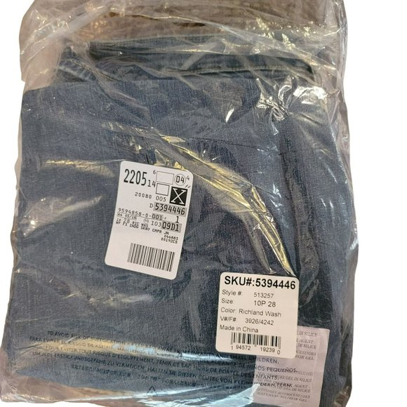 Lands End Jeans Richland Wash Hidden Control Panel Size 10P DH107 - Picture 4 of 10